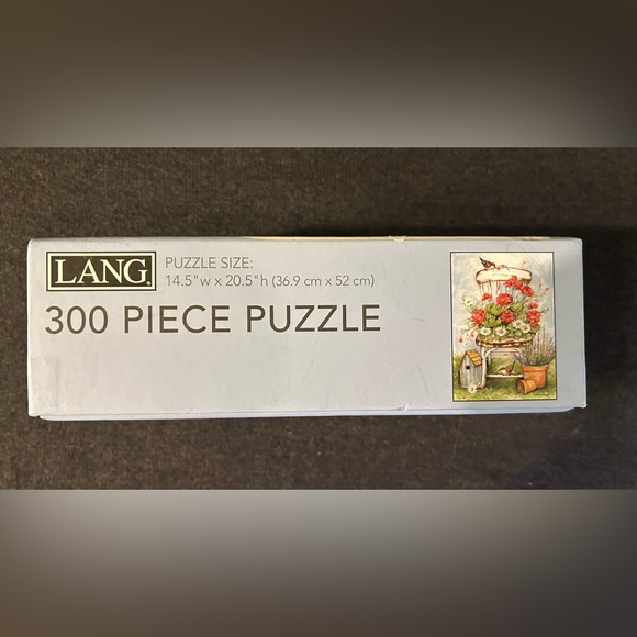 JIGSAW PUZZLE "GERANIUM CHAIR" SUSAN WINGET ART BY LANG 300 PCS 14.5X20.5 - Picture 2 of 6